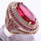 Hurrem 925 Sterling Silver Ruby Stone Luxury Ladies Ring silverbazaaristanbul 
