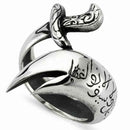 Hz.Ali Sword İslamic 925 Sterling Silver No Stone Mens Ring silverbazaaristanbul 