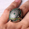 Islamic 925 Sterling Silver Emerald Stone Mosque Design Mens Ring silverbazaaristanbul 