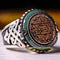 Islamic Emerald Seal Of Solomon Handmade 925 Sterling Silver Mens Ring silverbazaaristanbul 