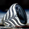 Jewelry 925 Sterling Silver Elite Black Onyx Mens Mans Ring silverbazaaristanbul 