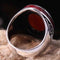 Jewelry 925 Sterling Silver Red Agate Aqeeq Oval Mens Ring silverbazaaristanbul 