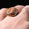 Jewelry 925 Sterling Silver Tigers Eye Stone Mens Ring silverbazaaristanbul 