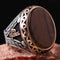 Jewelry 925 Sterling Silver Tigers Eye Stone Mens Ring silverbazaaristanbul 
