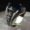 Lion Claw Handmade 925 Sterling Silver Sapphire Vintage Mens Ring silverbazaaristanbul 