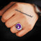 Lux Purple Stone Jewelry Handmade 925 Sterling Silver Mens Ring silverbazaaristanbul 