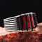 Lux Ruby Stone Jewelry Handmade 925 Sterling Silver Mens Ring silverbazaaristanbul 