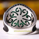 Copy of 925 Sterling Eagle Sapphire and Onyx Stone Mens Ring silverbazaaristanbul 