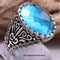 Copy of 925 Sterling Eagle Sapphire and Onyx Stone Mens Ring silverbazaaristanbul 