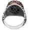 Luxury Engraved 925 Sterling Silver No Stone Mens Ring silverbazaaristanbul 