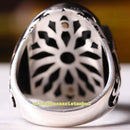 Luxury Jewelry 925 Sterling Onyx and Emerald Multi Stone Mens Ring silverbazaaristanbul 