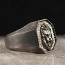 Luxury Lion Head Elegant 925 Sterling Silver No Stone Mens Ring silverbazaaristanbul 