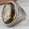 Luxury Peridot 925 Sterling Silver Mens Ring silverbazaaristanbul 