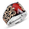 Luxury Ruby Stone Jewelry Handmade 925 Sterling Silver Mens Ring silverbazaaristanbul 