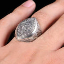 Luxury Special Pencil Work 925 Sterling Silver No Stone Mens Ring silverbazaaristanbul 