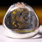 Mens Amber and Onyx Stone Exclusive 925 Sterling Silver Ring silverbazaaristanbul 