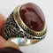 Copy of 925 Sterling Eagle Sapphire and Onyx Stone Mens Ring silverbazaaristanbul 
