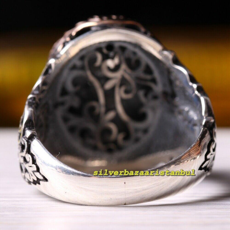 Mens Special Series No Stone Handmade 925 Sterling Silver Ring silverbazaaristanbul 