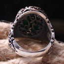 Copy of 925 Sterling Eagle Sapphire and Onyx Stone Mens Ring silverbazaaristanbul 