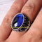 Multi Blue Sapphire Stones Handmade 925 Sterling Silver Mens Ring silverbazaaristanbul 