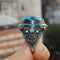 Natural Aquamarine Gemstone 925 Sterling Silver Best Mens Ring silverbazaaristanbul 
