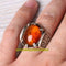 Natural Baltic Amber Luxury 925 Sterling Silver Mens Ring silverbazaaristanbul 