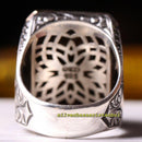 Natural Tigers Eye and Peridot Stone 925 Sterling Silver Mens Ring silverbazaaristanbul 