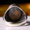 Natural Tigers Eye and Turquoise 925 Sterling Silver Mens Ring silverbazaaristanbul 