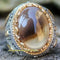 Natural Yemeni Agate Bright Stone 925 Sterling Silver Mens Ring silverbazaaristanbul 