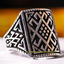 No Stone Turkish Handmade 925 Sterling Silver Simple Mens Ring silverbazaaristanbul 