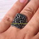 No Stone Turkish Handmade 925 Sterling Silver Simple Mens Ring silverbazaaristanbul 