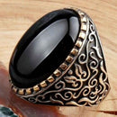 Noble Black Onyx 925 Sterling Silver Mens Ring silverbazaaristanbul 