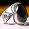 Onyx and Ruby Stone Turkish 925 Sterling Silver Mens Ring silverbazaaristanbul 