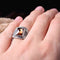 Orange Citrine Stone Lux 925 Silver Handmade Mens Mans Ring silverbazaaristanbul 