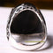 Original 925 Sterling Silver Full Small Turquoise Stone Mens Ring silverbazaaristanbul 