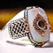 Original 925 Sterling Silver Mother of Pearl and Onyx Stone Mens Ring silverbazaaristanbul 