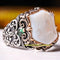 Original 925 Sterling Silver Mother of Pearl Stone Mens Ring silverbazaaristanbul 