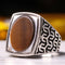 Original Handmade 925 Sterling Silver Tigers Eye Stone Mens Ring silverbazaaristanbul 