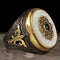 Original Pearl Stone 925 Sterling Silver Luxury Mens Ring silverbazaaristanbul 