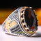 Ottoman Mens Ring 925 Sterling Silver Handmade Black Onyx Stone silverbazaaristanbul 