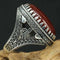 Copy of 925 Sterling Eagle Sapphire and Onyx Stone Mens Ring silverbazaaristanbul 