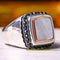 Pearl Stone Turkish Handmade 925 Sterling Silver Lux Style Mens Ring silverbazaaristanbul 