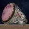Pink Paraiba Tourmaline Stone 925 Sterling Silver Mens Ring silverbazaaristanbul 