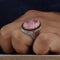 Pink Paraiba Tourmaline Stone 925 Sterling Silver Mens Ring silverbazaaristanbul 