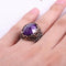 Purple Amethyst Stone Handsome Turkish 925 Sterling Silver Mens Ring silverbazaaristanbul 