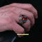 Real Cut Ruby Handmade 925 Sterling Silver Vintage Mens Ring silverbazaaristanbul 
