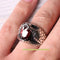 Roaring Lion Handmade Ruby Stone 925 Sterling Silver Mens Ring silverbazaaristanbul 