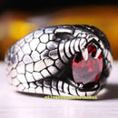 Roaring Lion Handmade Ruby Stone 925 Sterling Silver Mens Ring silverbazaaristanbul 