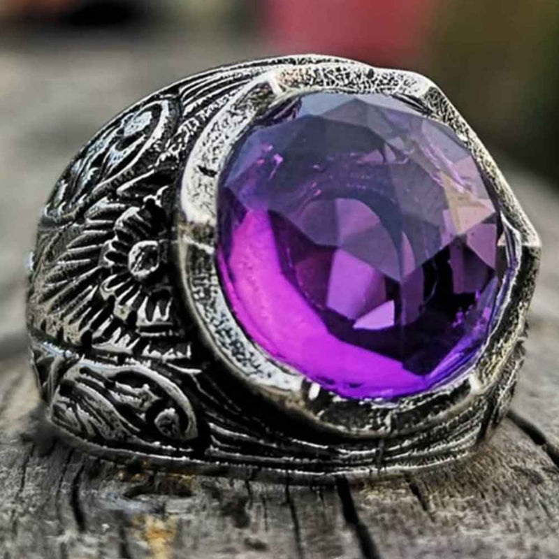 Buy Rose De France Amethyst and Simulated Purple Diamond Heart Ring in  Sterling Silver 1.90 ctw at ShopLC.