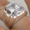 Simple Design 925 Sterling Silver Zircon Stone Mens Ring silverbazaaristanbul 